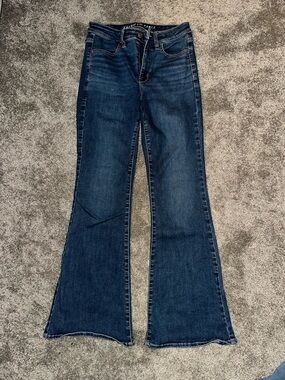 American Eagle Outfitters Dark Blue Flare Jeans